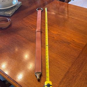 Leather adjustable belt